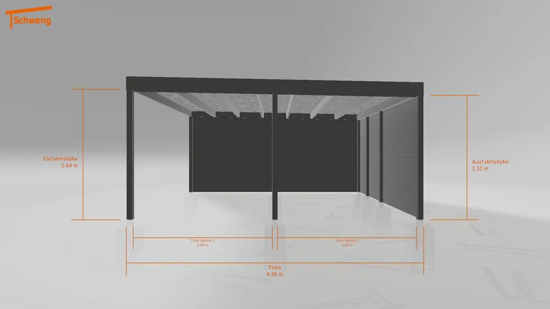 #DE Schweng Flachdachcarport C600+ (ID v47by7) #MTG