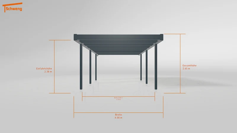 #DE Schweng Flachdachcarport C600 (ID mj2md3)