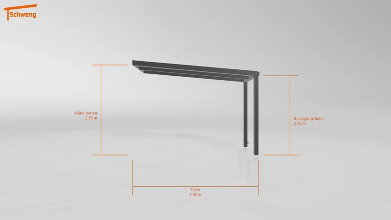 #DE Schweng Terrassenüberdachung S350 (ID 42w9d8)
