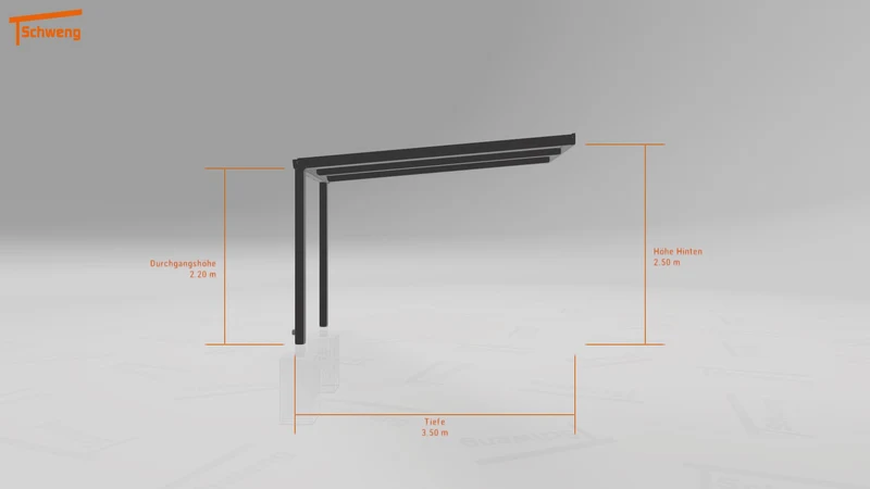 #DE Schweng Terrassenüberdachung S350 (ID 42w9d8)