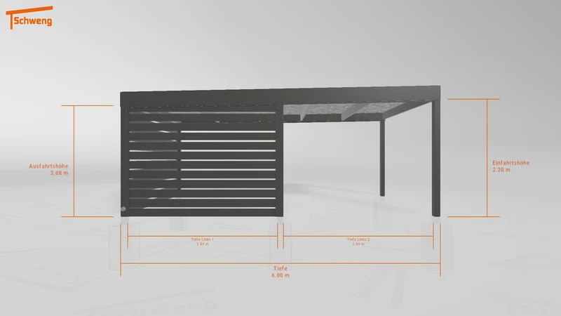 #DE Schweng Flachdachcarport C600 (ID jj8kgy) #MTG