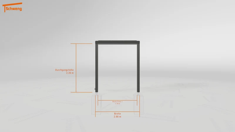 #DE Schweng Terrassenüberdachung S350 (ID 2q8d9j)