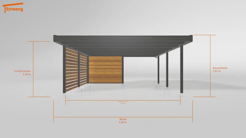 #DE Schweng Flachdachcarport C600 (ID x78q2d) #MTG