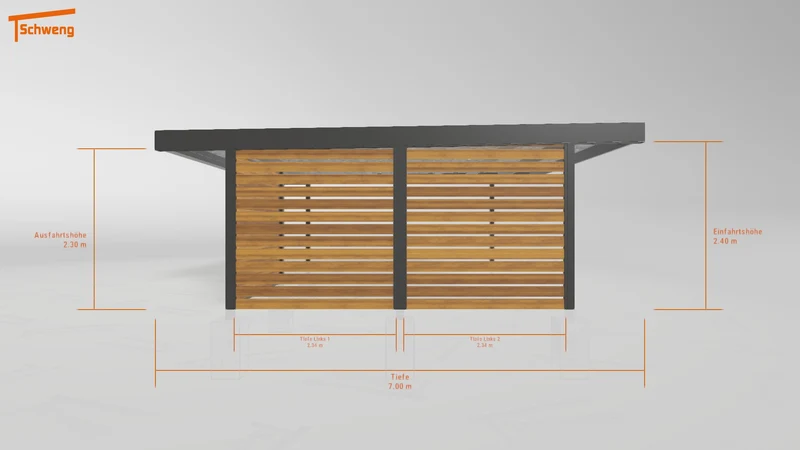 #DE Schweng Flachdachcarport C600 (ID x78q2d) #MTG