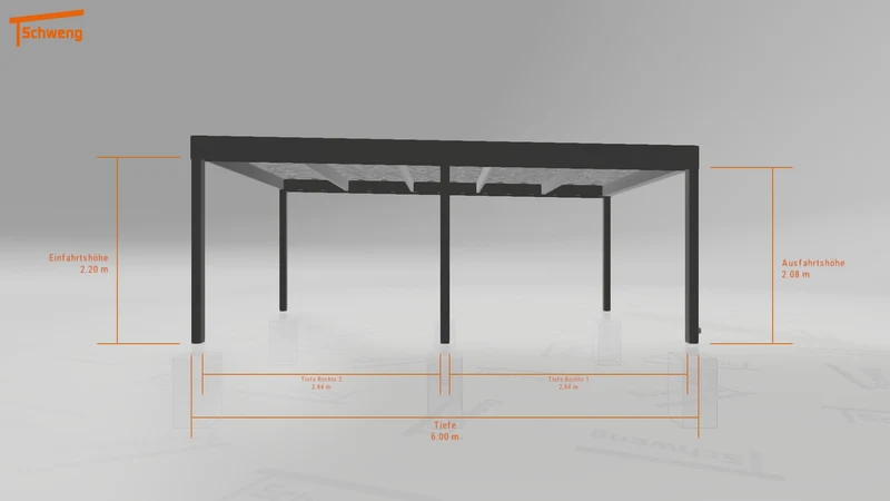 #DE Schweng Flachdachcarport C600 (ID pbp4mz) #MTG
