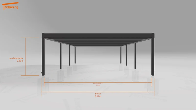 #DE Schweng Flachdachcarport C600 (ID 85pqv7) #MTG