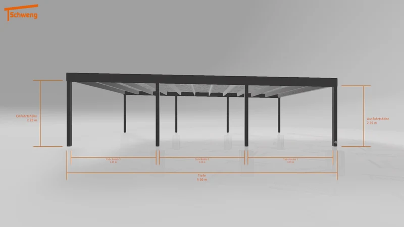 #DE Schweng Flachdachcarport C600 (ID 85pqv7) #MTG