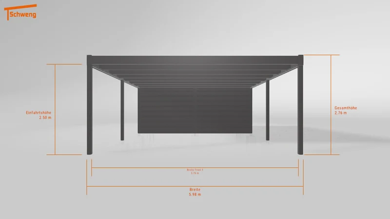 #DE Schweng Flachdachcarport C600+ (ID 33jdgp) #MTG