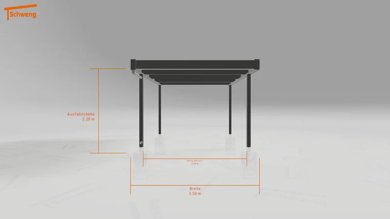 #DE Schweng Flachdachcarport C600 (ID 85pvyd) #MTG