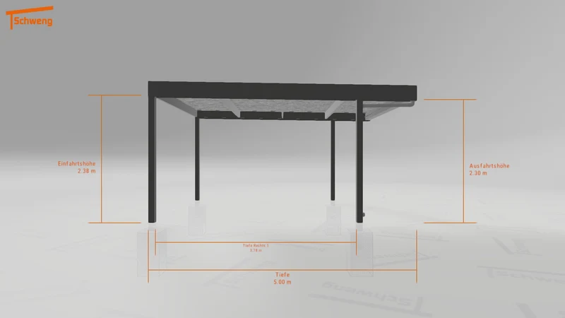 #DE Schweng Flachdachcarport C600 (ID 85pvyd) #MTG