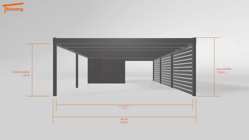#DE Schweng Flachdachcarport C600+ (ID 9wv3n3) #MTG