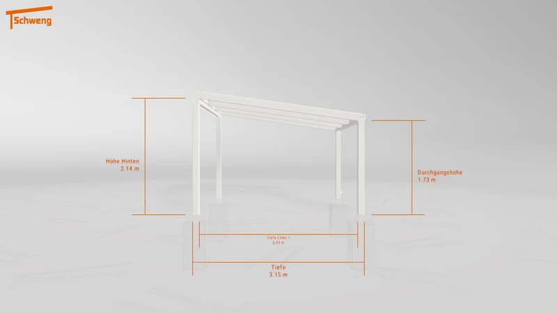 #DE Schweng Terrassenüberdachung S350 (ID k2j8x5)