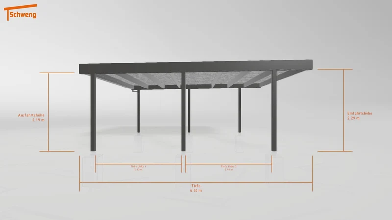#DE Schweng Flachdachcarport C600 (ID 77bp8x) #MTG
