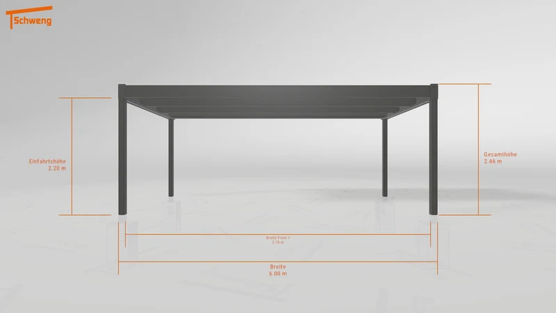 #DE Schweng Flachdachcarport C600 (ID 9wv2m8)
