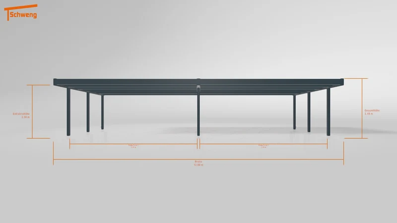 #DE Schweng Flachdachcarport C600+ (ID 33jnvq) #MTG