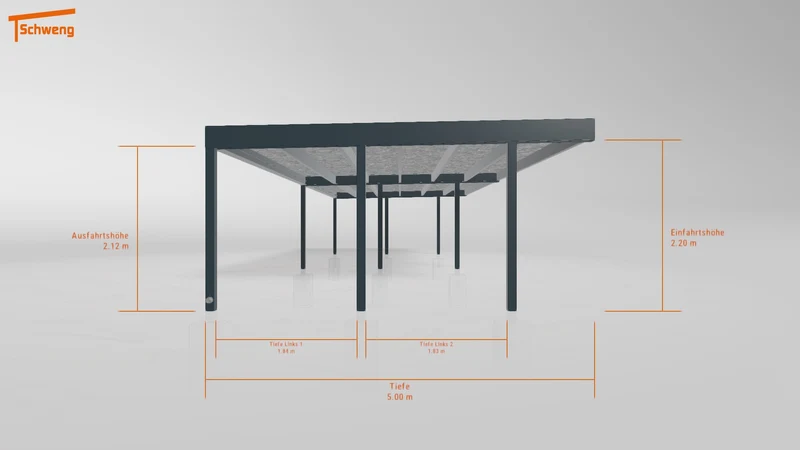 #DE Schweng Flachdachcarport C600+ (ID 33jnvq) #MTG