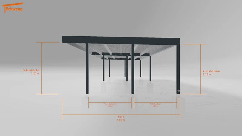 #DE Schweng Flachdachcarport C600+ (ID 33jnvq) #MTG