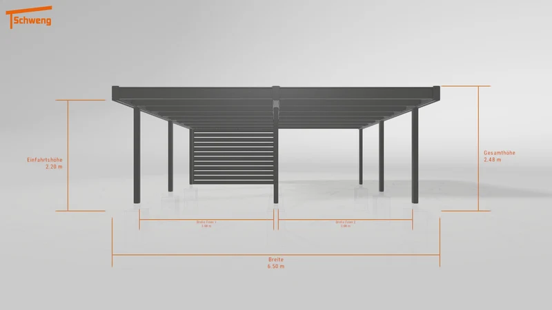 #DE Schweng Flachdachcarport C600+ (ID 9wv2j5) #MTG