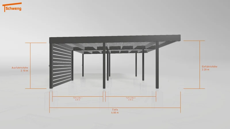 #DE Schweng Flachdachcarport C600+ (ID 9wv2j5) #MTG