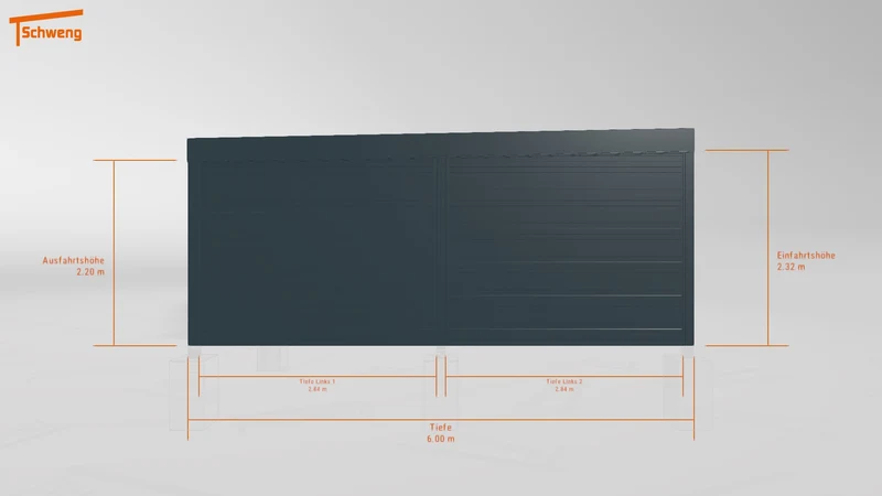 #DE Schweng Flachdachcarport C600 (ID 9wv23q) #MTG