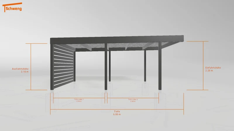 #DE Schweng Flachdachcarport C600 (ID 85pqp2) #MTG