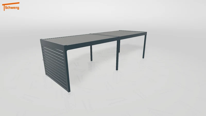 #DE Schweng Flachdachcarport C600 (ID dvnkb2)
