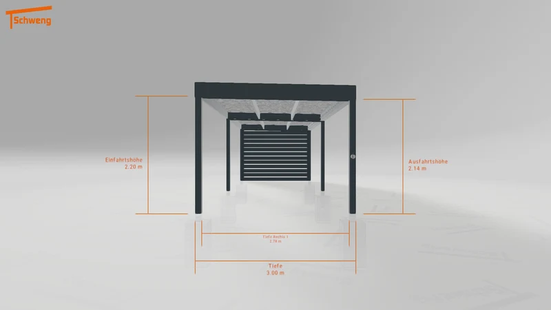 #DE Schweng Flachdachcarport C600 (ID dvnkb2)