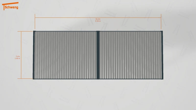 #DE Schweng Flachdachcarport C600 (ID dvnkb2)