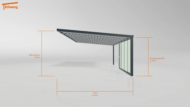 #DE Schweng Terrassenüberdachung S400 (ID g75rjb)