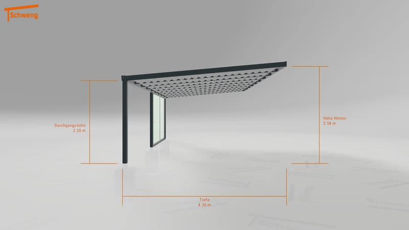 #DE Schweng Terrassenüberdachung S400 (ID g75rjb)