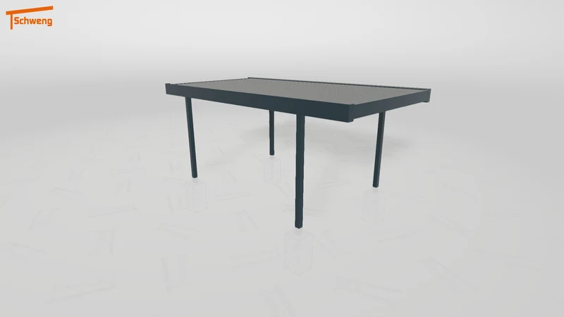#DE Schweng Flachdachcarport C600 (ID mj2wdw)