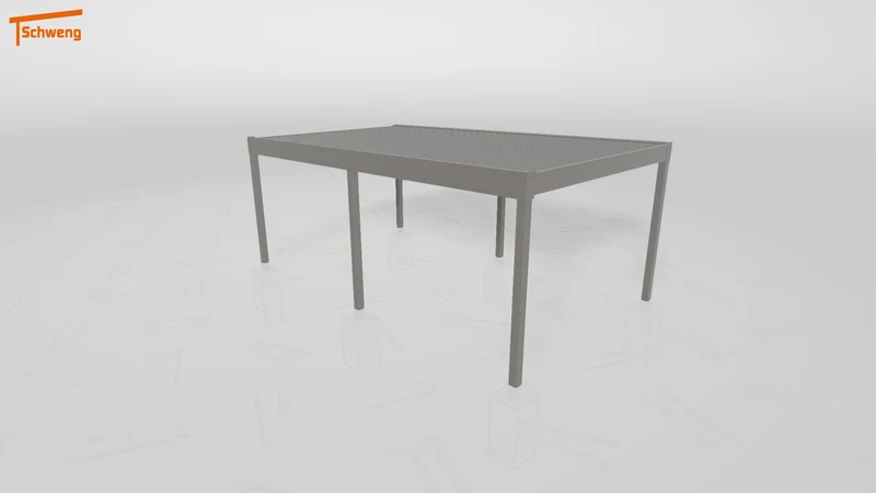 #DE Schweng Flachdachcarport C600+ (ID 77bd22)