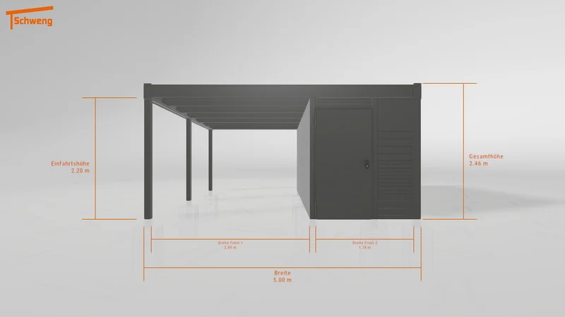#DE Schweng Flachdachcarport C600 (ID g75nxm) #MTG