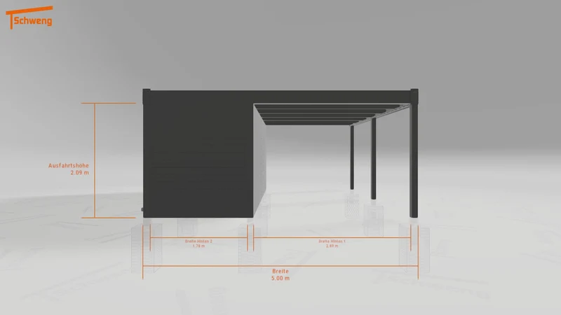 #DE Schweng Flachdachcarport C600 (ID g75nxm) #MTG