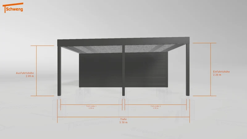 #DE Schweng Flachdachcarport C600 (ID g75nxm) #MTG