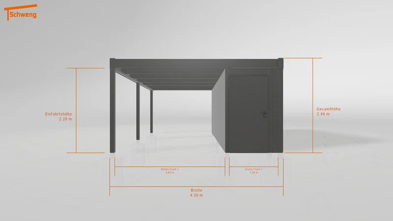 #DE Schweng Flachdachcarport C600 (ID pbp2nq) #MTG