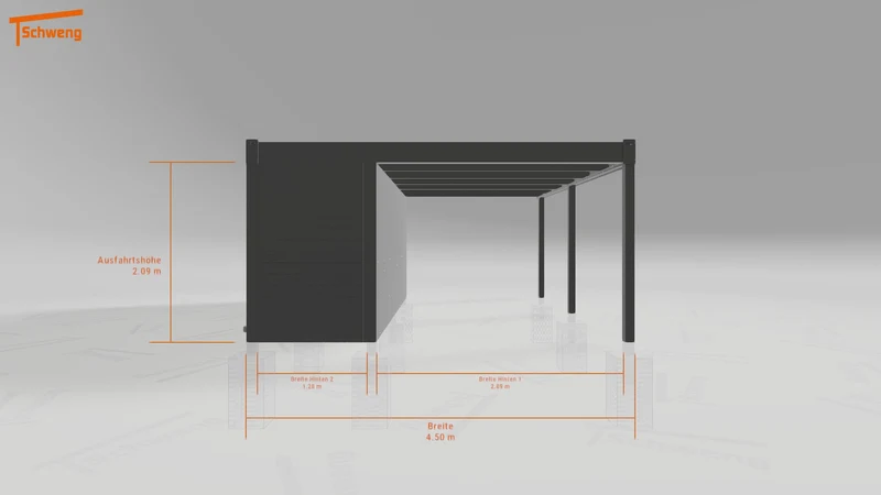 #DE Schweng Flachdachcarport C600 (ID pbp2nq) #MTG