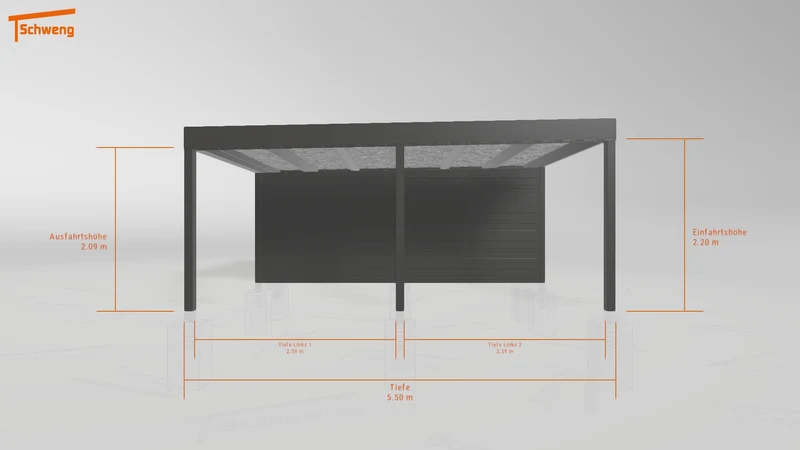 #DE Schweng Flachdachcarport C600 (ID pbp2nq) #MTG