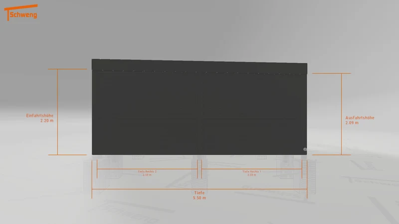 #DE Schweng Flachdachcarport C600 (ID pbp2nq) #MTG