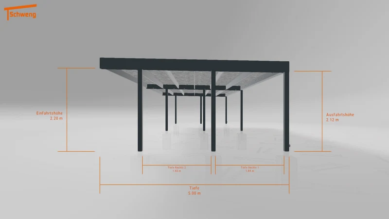 #DE Schweng Flachdachcarport C600 (ID jj8kwp) #MTG