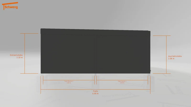 #DE Schweng Flachdachcarport C600+ (ID w3xvg7) #MTG