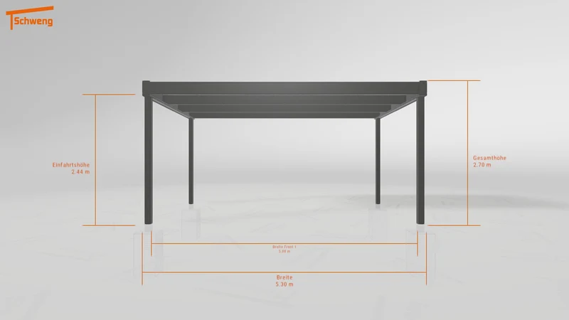 #DE Schweng Flachdachcarport C600 (ID pbp2zb) #MTG