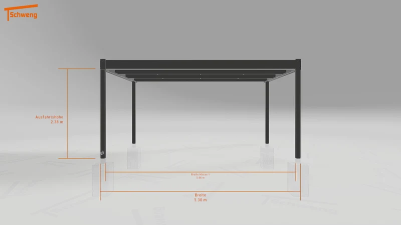 #DE Schweng Flachdachcarport C600 (ID pbp2zb) #MTG