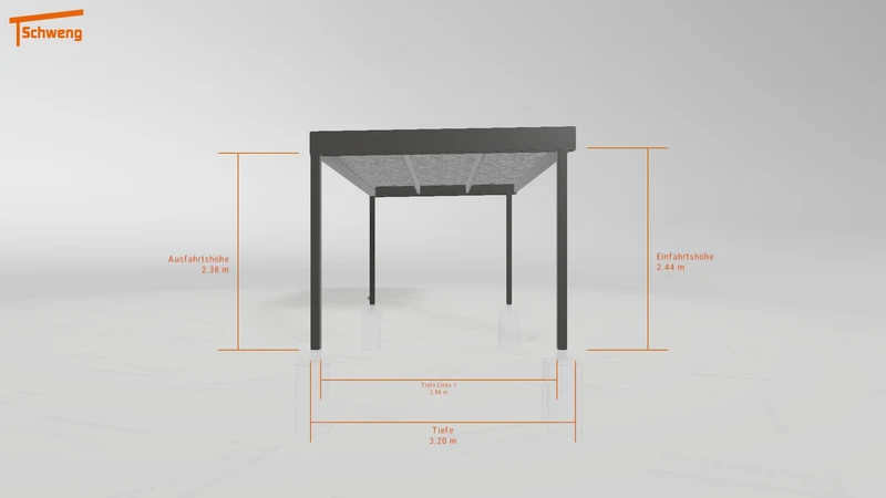 #DE Schweng Flachdachcarport C600 (ID pbp2zb) #MTG