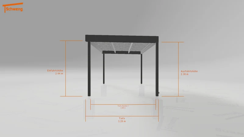 #DE Schweng Flachdachcarport C600 (ID pbp2zb) #MTG