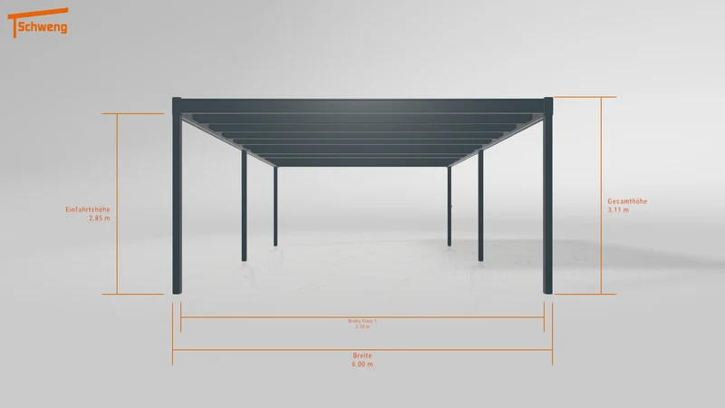#DE Schweng Flachdachcarport C600+ (ID v47vbp) #MTG