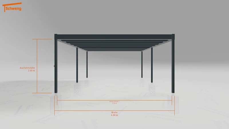 #DE Schweng Flachdachcarport C600+ (ID v47vbp) #MTG