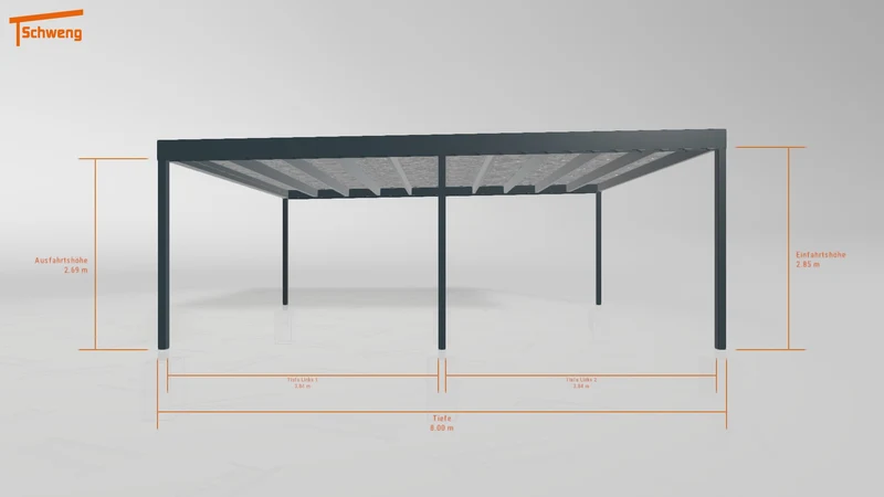 #DE Schweng Flachdachcarport C600+ (ID v47vbp) #MTG