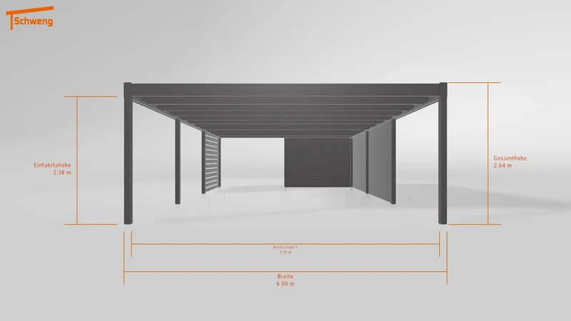 #DE Schweng Flachdachcarport C600+ (ID jj8kk7) #MTG