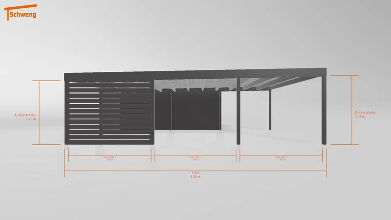 #DE Schweng Flachdachcarport C600+ (ID jj8kk7) #MTG